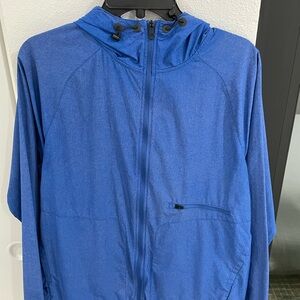 Men's Blue Hooded Jacket